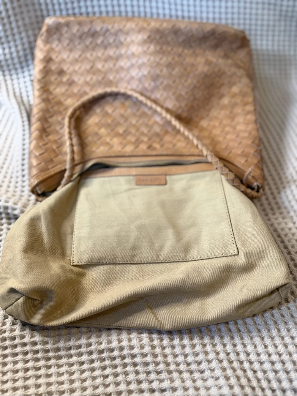 Bembien Marni Handwoven Leather Shoulder Bag Caramel - Picture 10 of 14